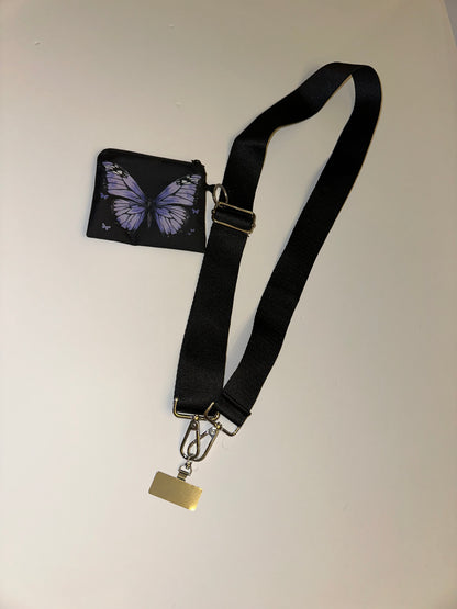 Safe T Strap Butterfly Bliss Black