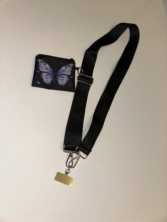 Safe T Strap Butterfly Bliss Black