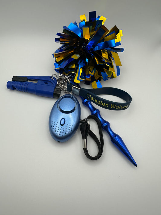 Safe T Keychain Clarkston Wolves Without Pepper Spray